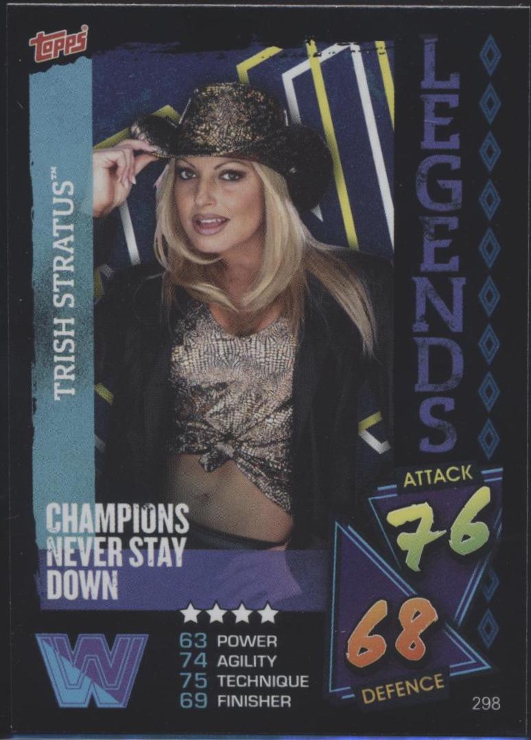 Trish Stratus #298 Wrestling Cards 2021 Topps Slam Attax WWE
