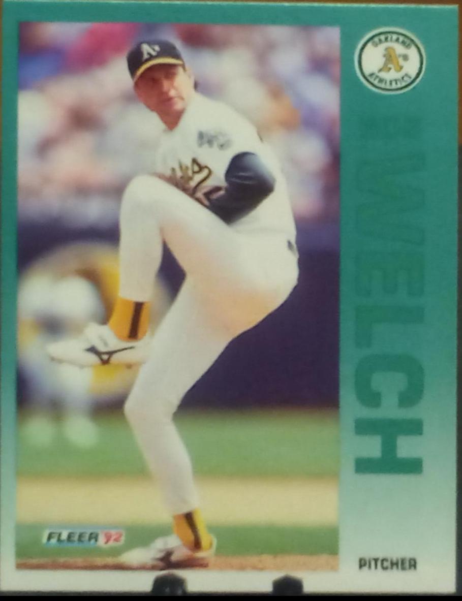 Bob Welch #271 Baseball Cards 1992 Fleer