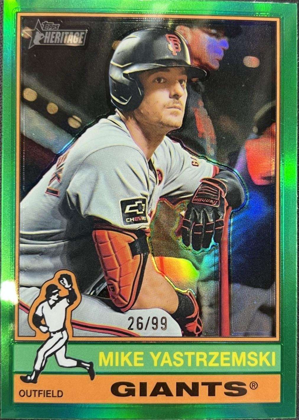 Mike Yastrzemski [Green Chrome] #470