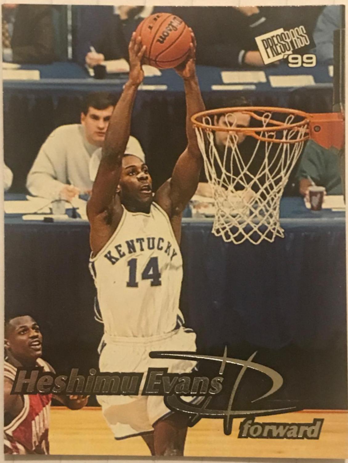 Heshimu Evans #41 Basketball Cards 1999 Press Pass