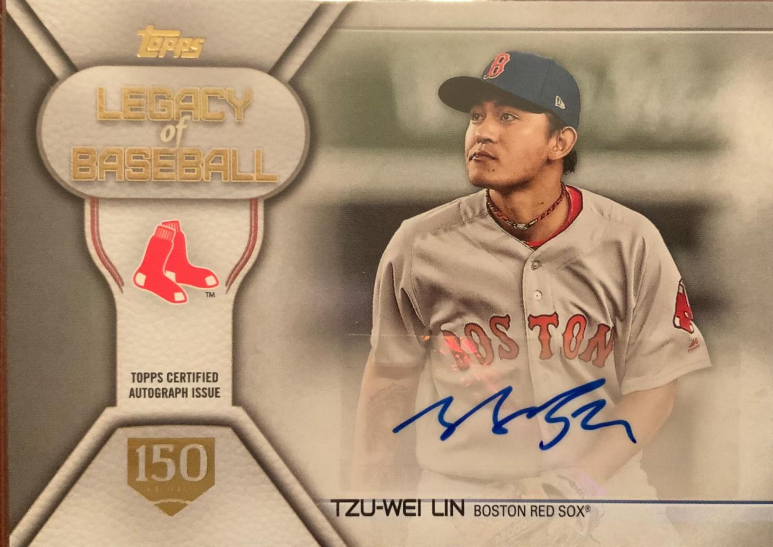 Tzu-Wei Lin #LBA-TL Baseball Cards 2019 Topps Legacy of Baseball Autographs