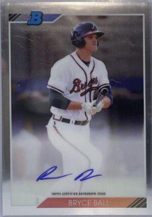 Bryce Ball #BBA Baseball Cards 2020 Bowman Heritage Chrome Autographs