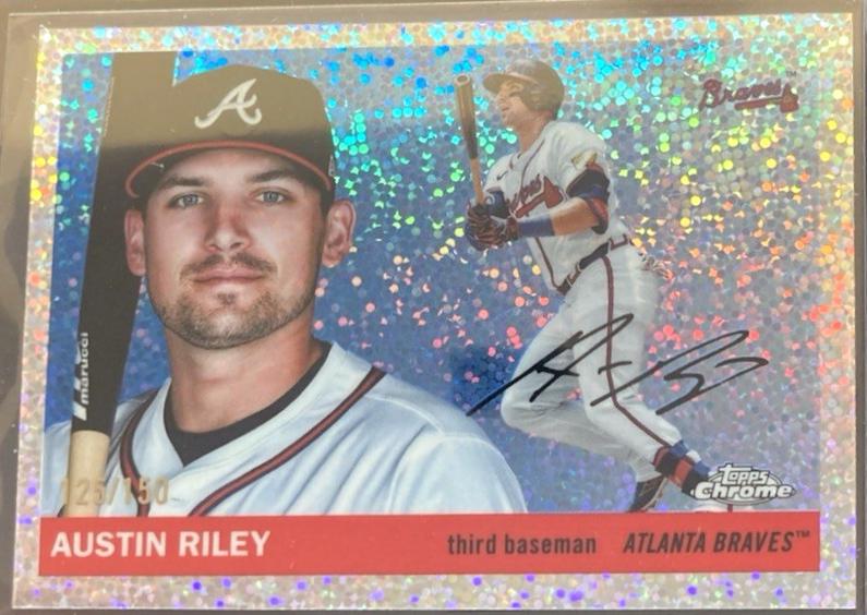 2025 Topps Chrome Platinum Austin Riley [Speckle Refractor] #20 card