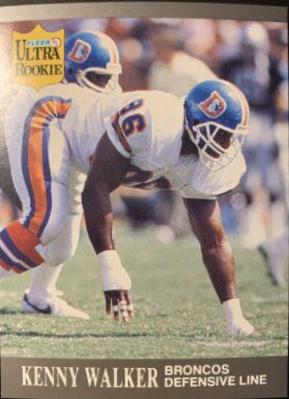 Kenny Walker #U-25 Football Cards 1991 Ultra Update