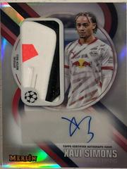 Xavi Simons #MBS-XS Soccer Cards 2024 Topps Merlin UEFA Match Ball Signature Prices