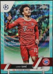 Leroy Sane [Aqua Wave] #196 Soccer Cards 2022 Topps Chrome UEFA Club Competitions Prices