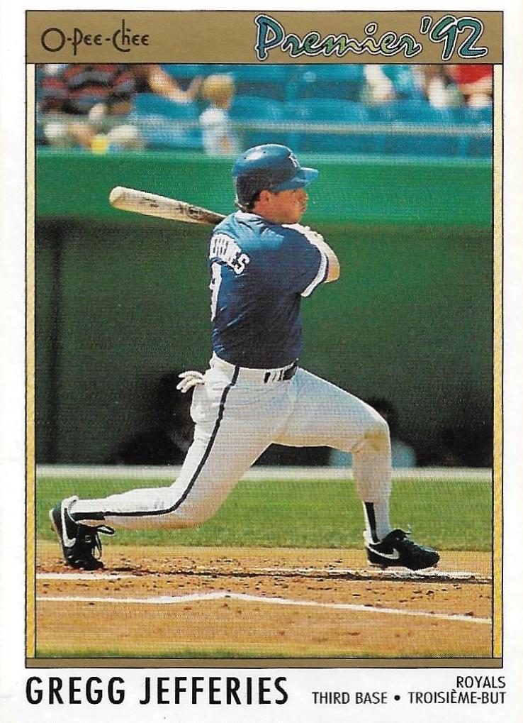 Gregg Jefferies #95 1992 O-Pee-Chee Premier Baseball
