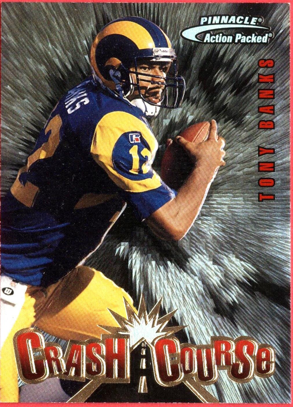 Tony Banks #13 Football Cards 1997 Pinnacle Action Packed Crash Course