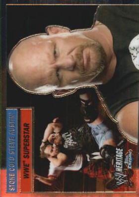 Stone Cold Steve Austin #11 Wrestling Cards 2006 Topps Heritage Chrome WWE