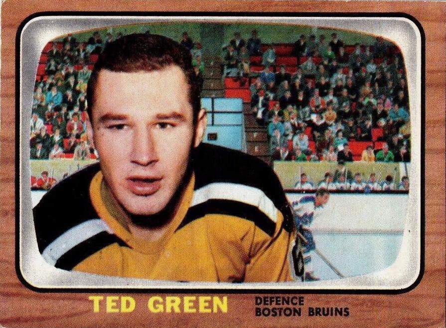 Ted Green #37 Hockey Cards 1966 Topps