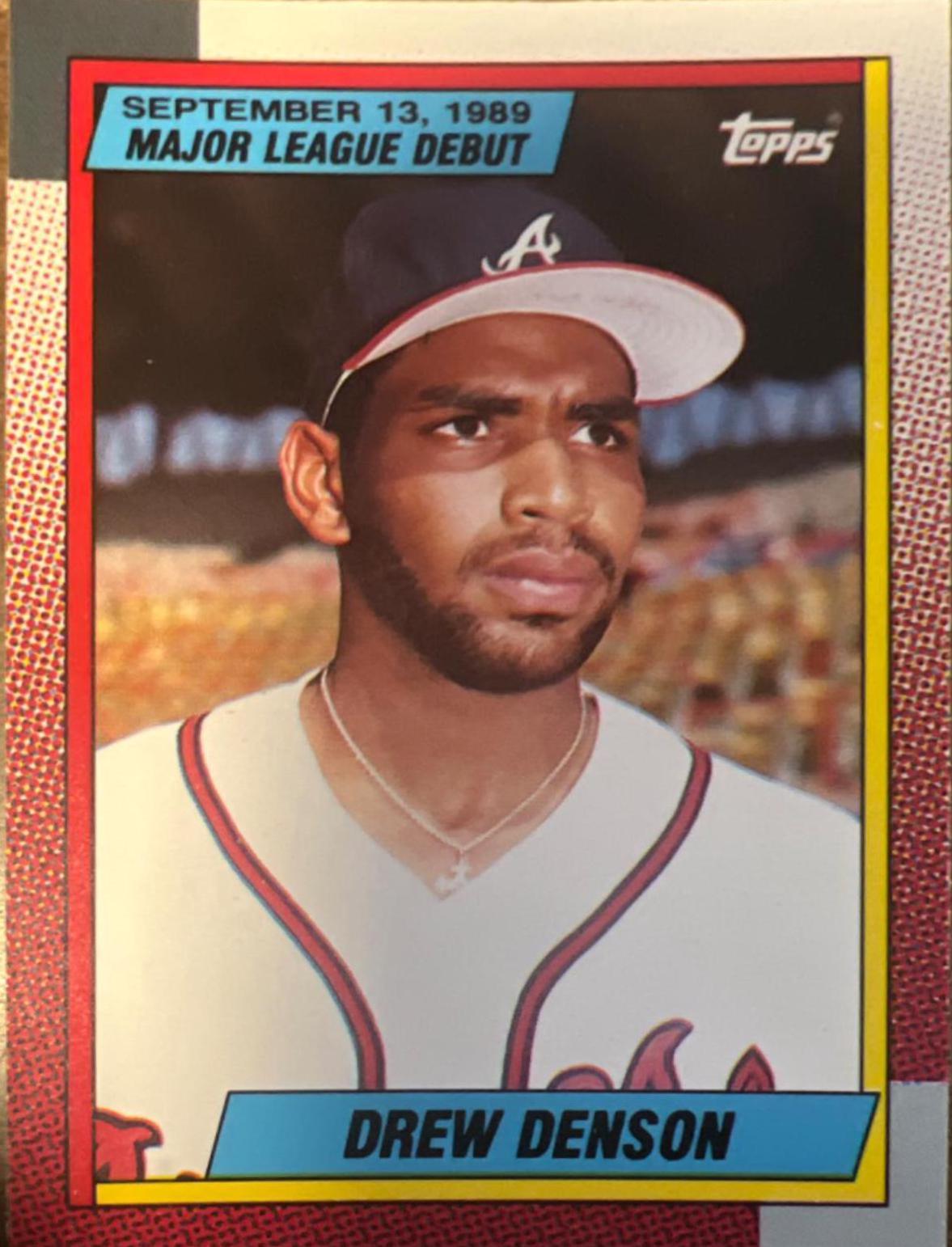 Drew Denson #30 Baseball Cards 1990 Topps Major League Debut