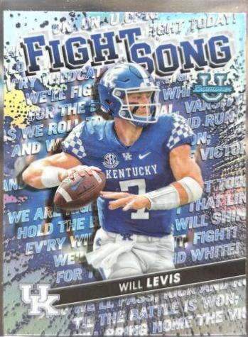 Will Levis #FS-10 Football Cards 2022 Bowman's Best University Fight Song