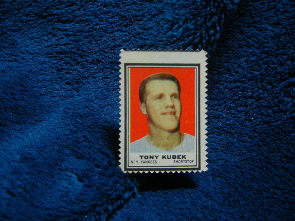 Tony Kubek Baseball Cards 1962 Topps Stamps