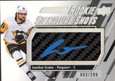 Jonathan Gruden #RSS-GR Hockey Cards 2023 Upper Deck Engrained Rookie Signature Shots