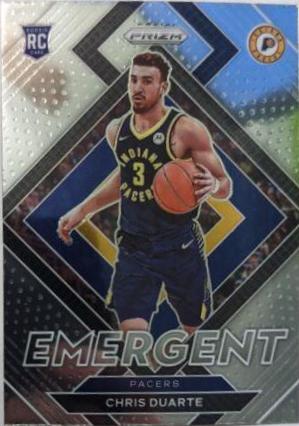 Chris Duarte #14 Basketball Cards 2021 Panini Prizm Emergent