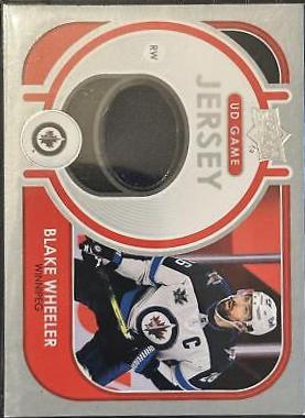 Blake Wheeler #GJ-BW Hockey Cards 2021 Upper Deck Game Jersey