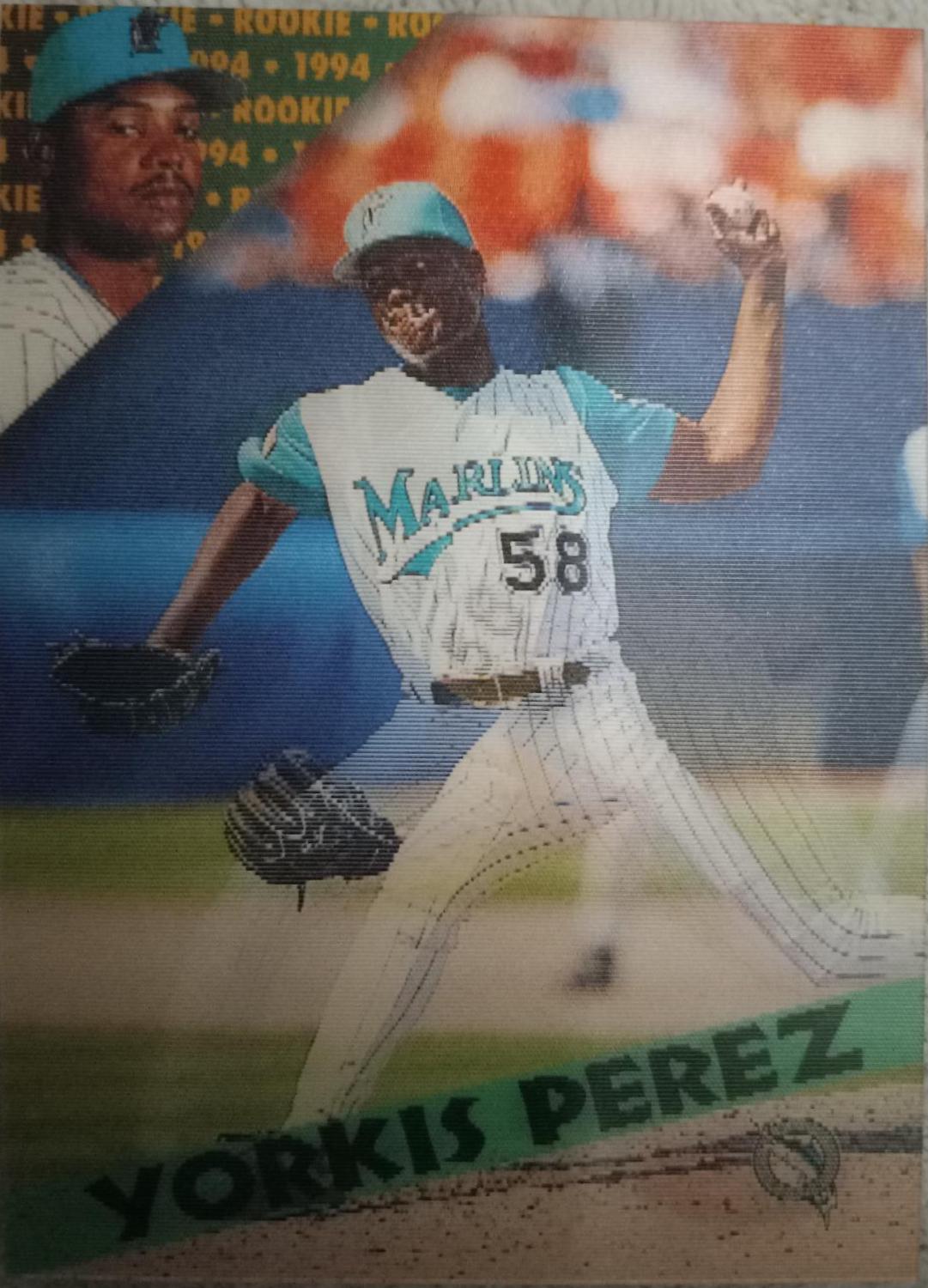 Yorkis Perez #63 Baseball Cards 1994 Sportflics 2000 Rookie Traded