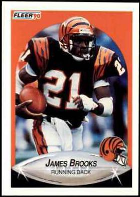 James Brooks #211 Football Cards 1990 Fleer