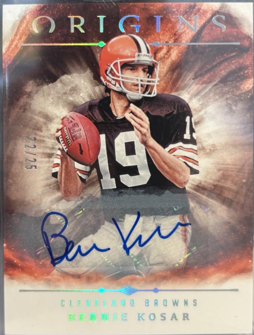 Bernie Kosar #32 Football Cards 2024 Panini Origins Autograph