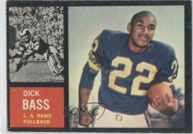 Dick Bass #80 Football Cards 1962 Topps