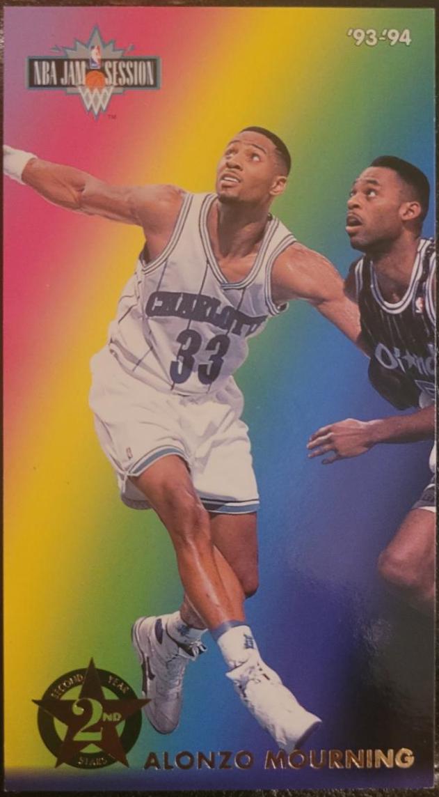 Alonzo Mourning #6 Basketball Cards 1993 Fleer Jam Session Second Year Stars
