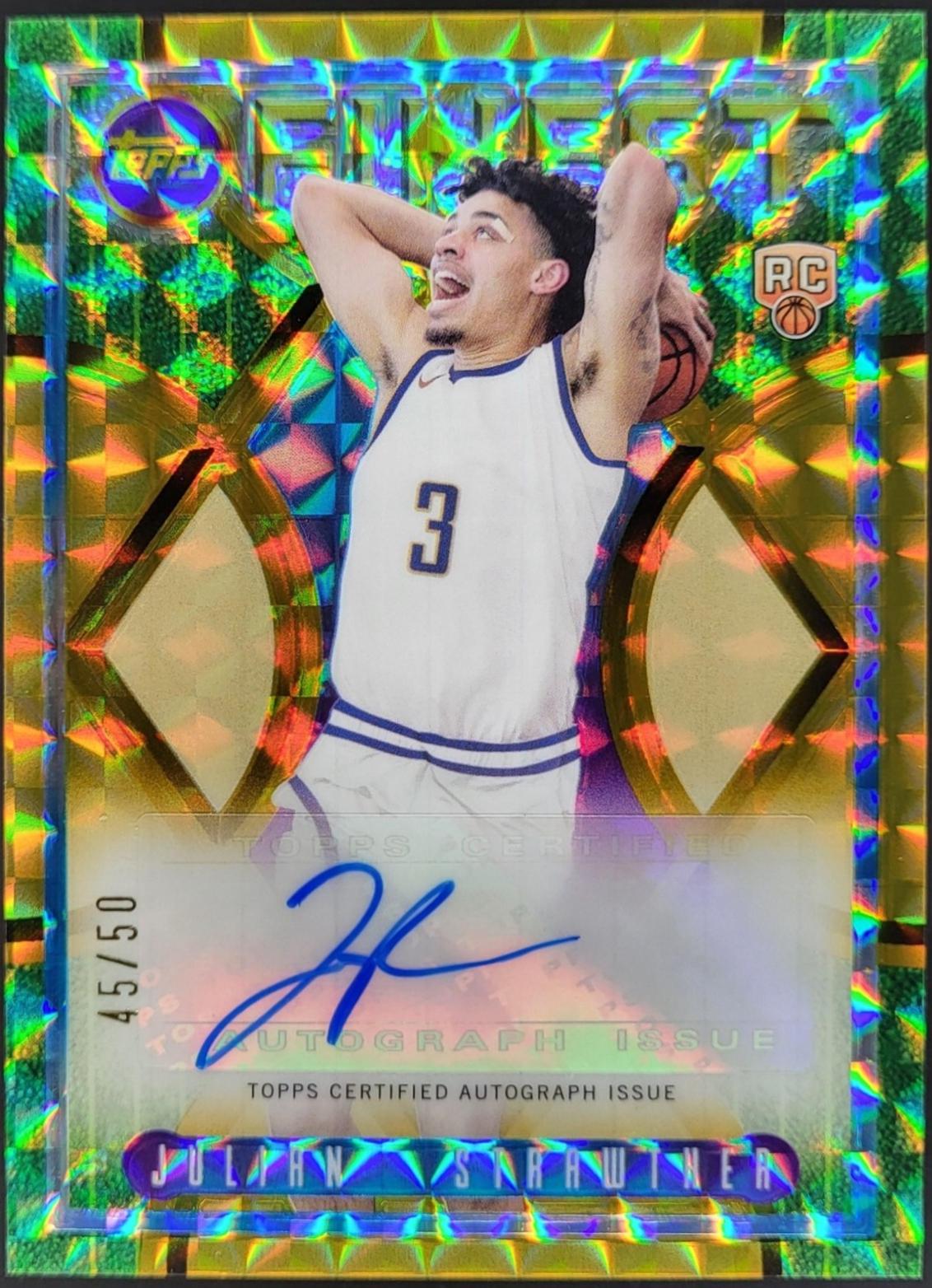 Julian Strawther [Gold Geometric Refractor] #FLA-JS
