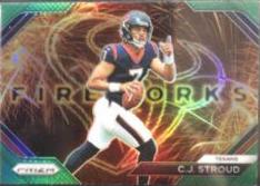 C. J. Stroud [Green] #F-10 Football Cards 2023 Panini Prizm Fireworks