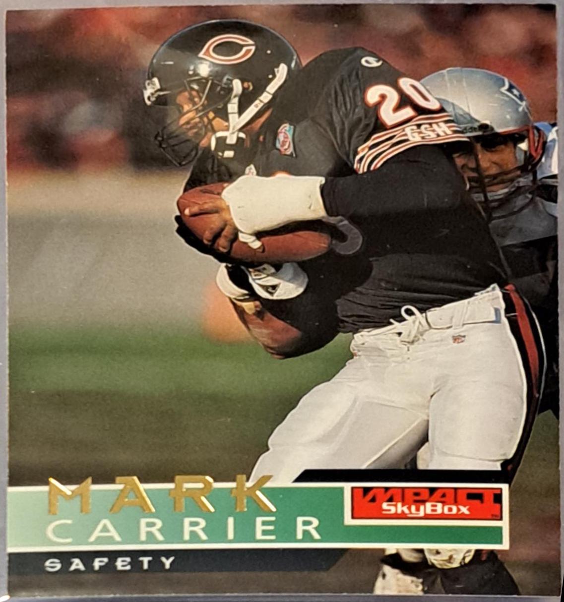 Mark Carrier #19 Football Cards 1995 Skybox Impact