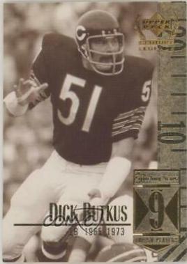 Dick Butkus #9 Football Cards 1999 Upper Deck Century Legends