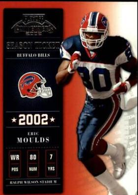 Eric Moulds #3 Football Cards 2002 Playoff Contenders