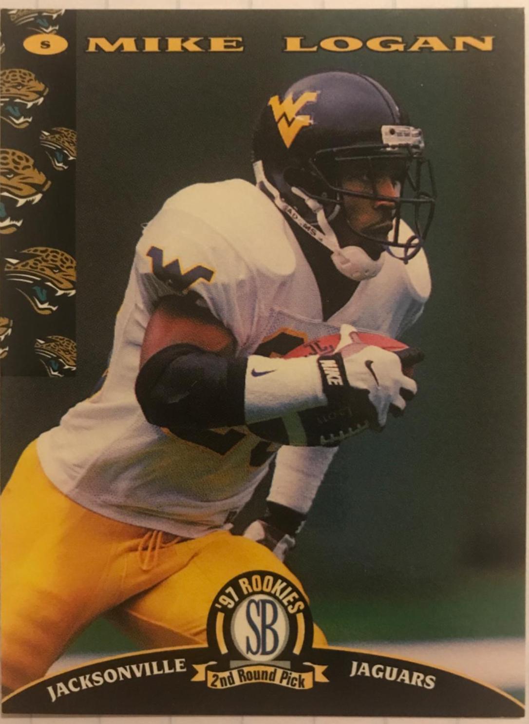 Mike Logan #39 Football Cards 1997 Panini Score Board NFL Rookies