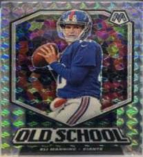 Eli Manning #OP10 Football Cards 2020 Panini Mosaic Old School