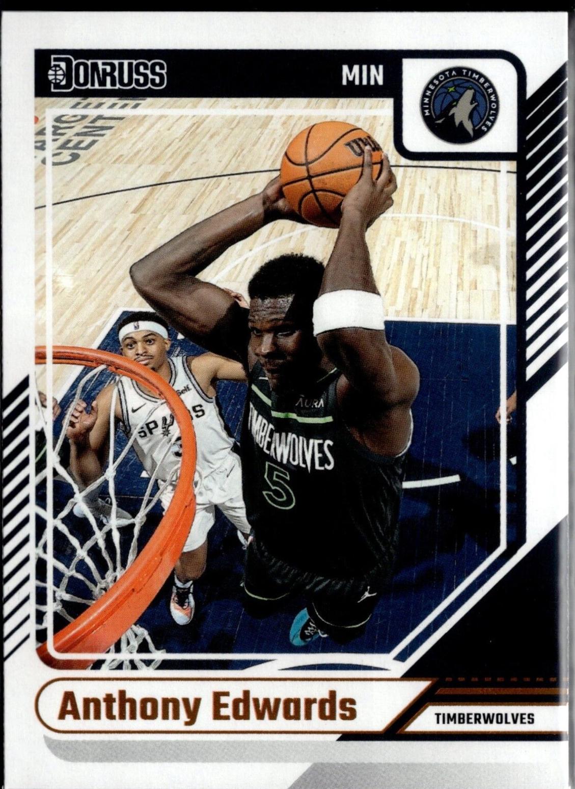 Anthony Edwards #165 Basketball Cards 2024 Panini Donruss