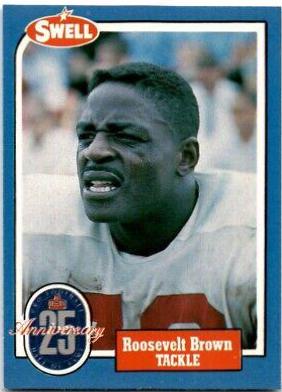 Roosevelt Brown #20 Football Cards 1988 Swell Greats