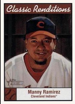 Manny Ramirez #CR8 Baseball Cards 2001 Topps Heritage Classic Rendition