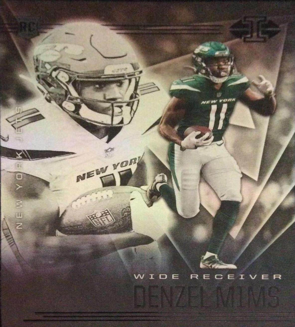 Denzel Mims #24 Football Cards 2020 Panini Illusions