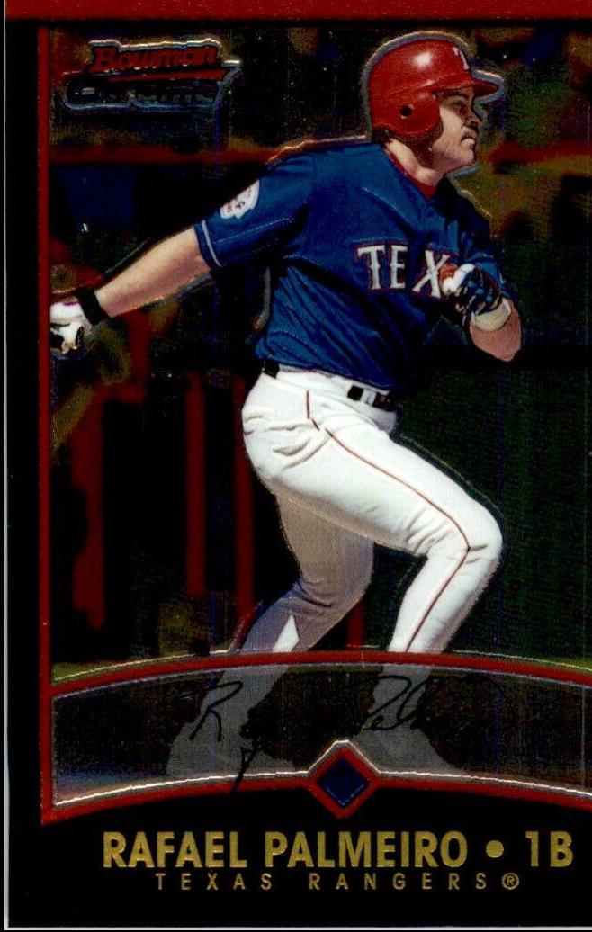 Rafael Palmeiro #28 Baseball Cards 2001 Bowman Chrome