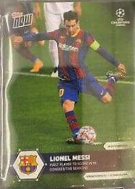 Lionel Messi #1 Soccer Cards 2020 Topps Now UEFA Champions League