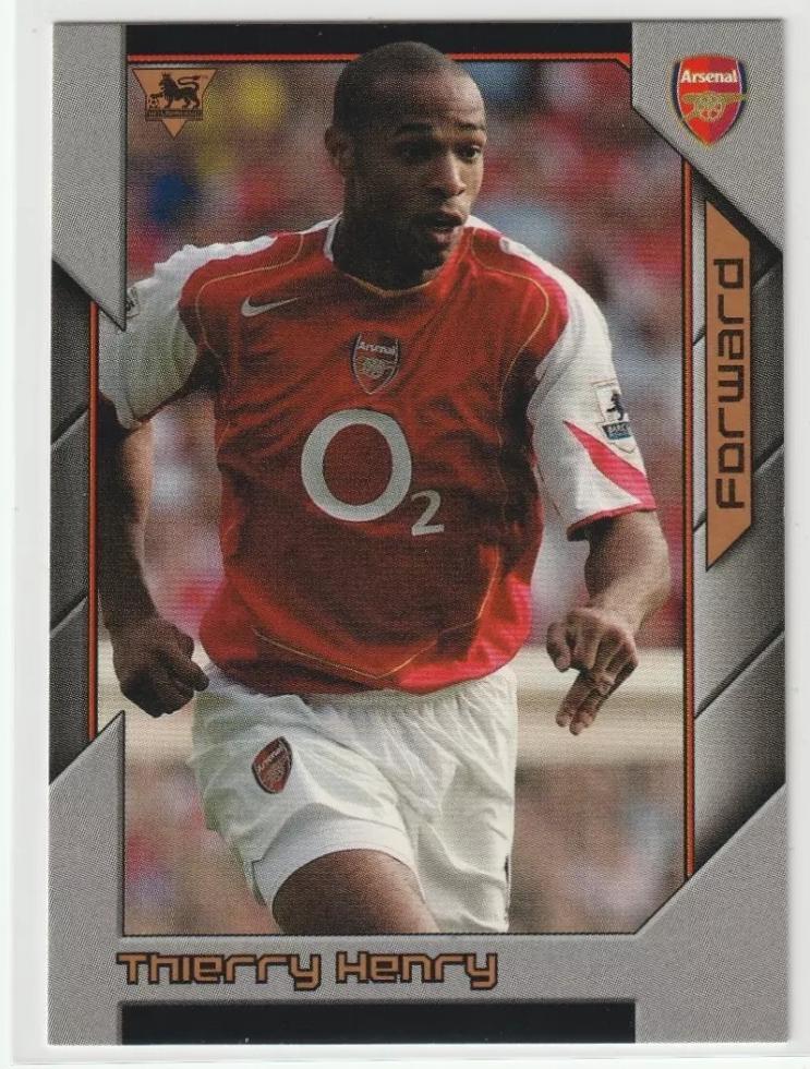 Thierry Henry #13 Soccer Cards 2004 Topps Premier Stars