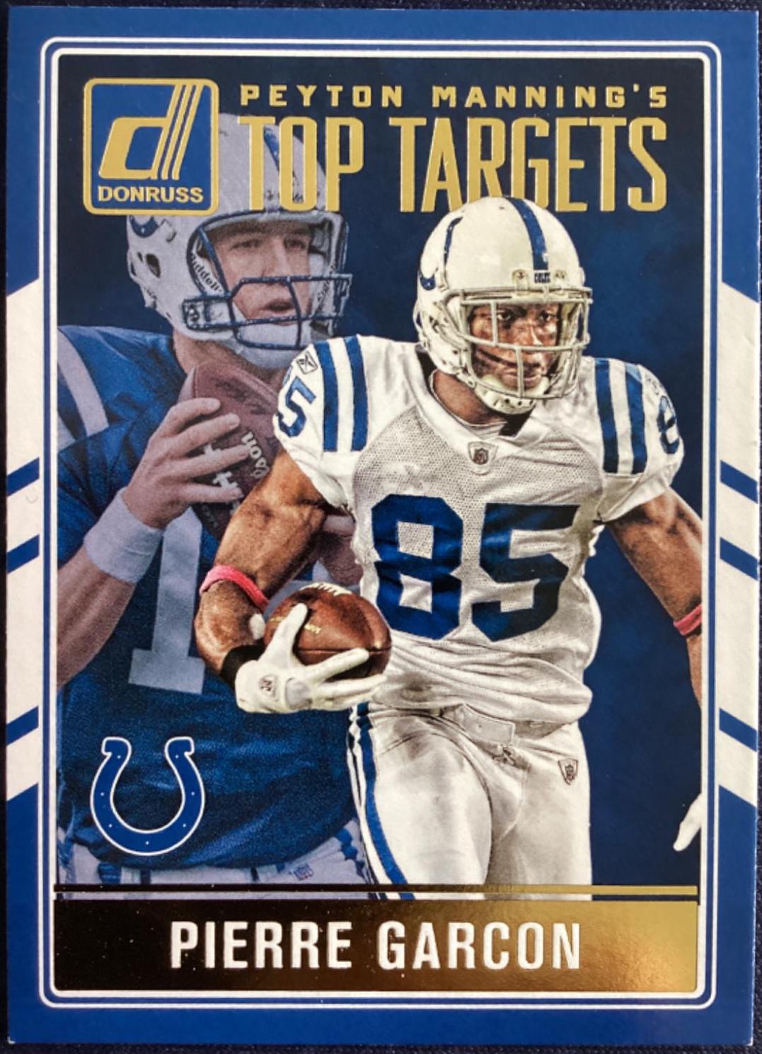 Pierre Garcon #10 Football Cards 2016 Panini Donruss Optic Peyton Manning's Top Targets