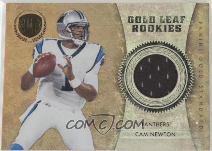 Cam Newton #1 Football Cards 2011 Panini Gold Standard Leaf Rookies