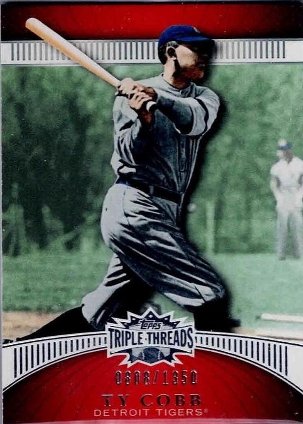 Ty Cobb #24 Baseball Cards 2010 Topps Triple Threads