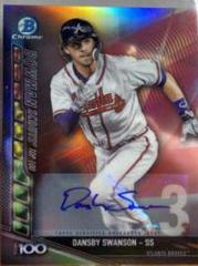Dansby Swanson [Autograph] #BTP-3 Baseball Cards 2017 Bowman Scouts' Top 100 Prices