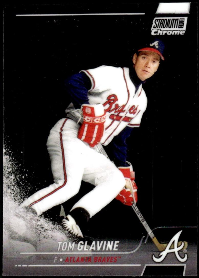 Tom Glavine #153 2021 Topps Throwback Thursday Baseball