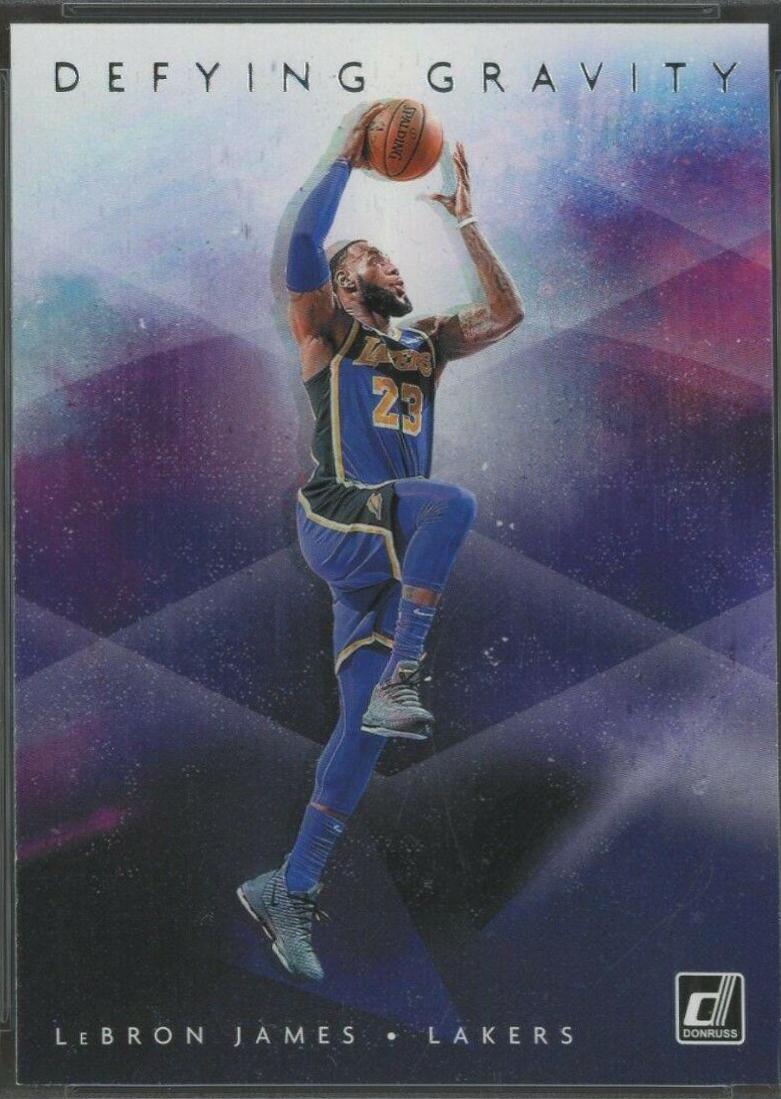 LeBron James #2 Basketball Cards 2019 Panini Donruss Defying Gravity