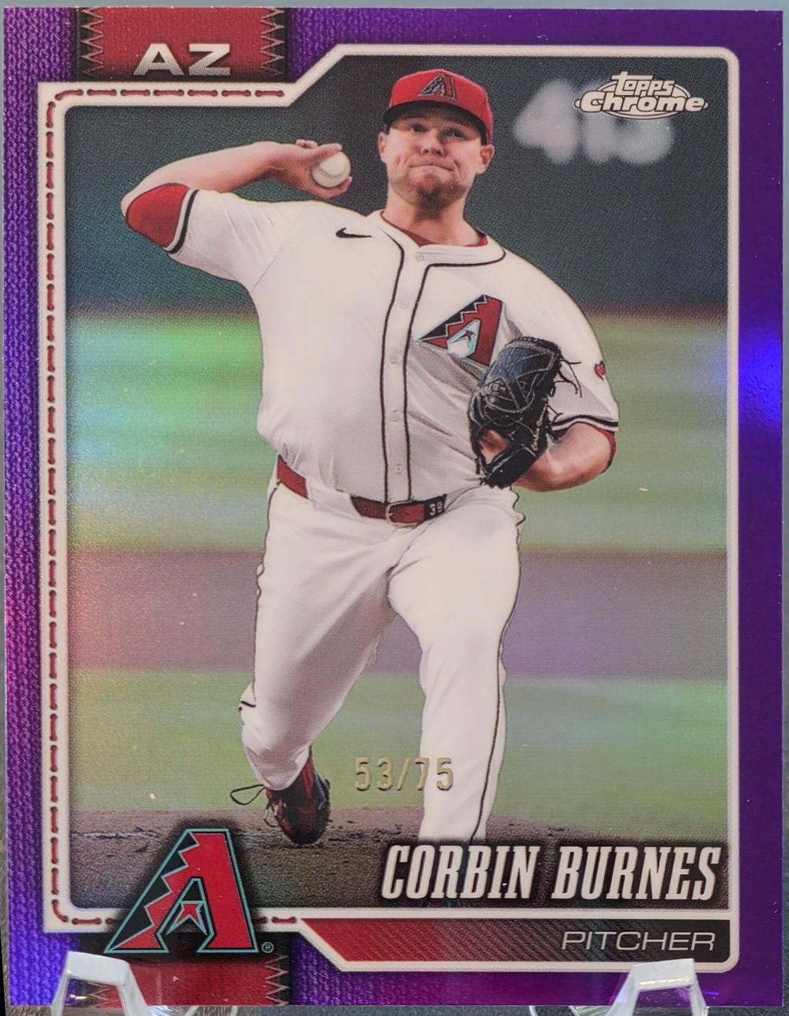 Corbin Burnes [Purple Refractor] (2026 Topps Chrome)