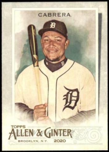 Miguel Cabrera #38 Baseball Cards 2020 Topps Allen & Ginter