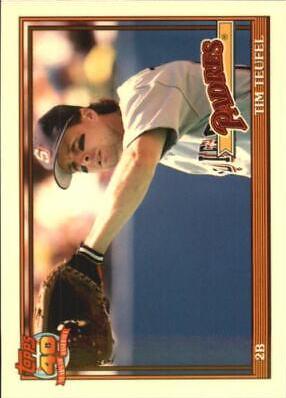 Tim Teufel #120T Baseball Cards 1991 Topps Traded Tiffany