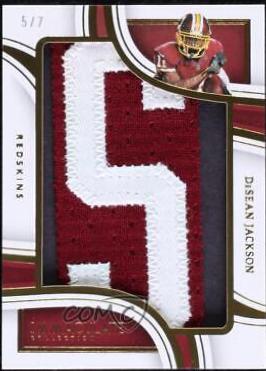DeSean Jackson #5 Football Cards 2023 Panini Immaculate Nameplate Nobility