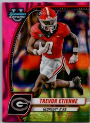 Trevor Etienne [Pink Lava] #177 Football Cards 2024 Bowman Chrome University Prices